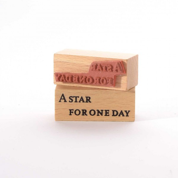 Motivstempel Titel: A star for one day