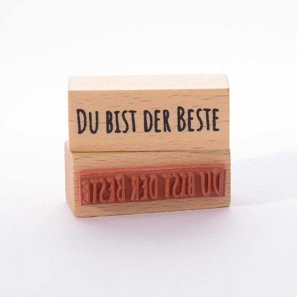 Motivstempel Titel: Du bist der Beste