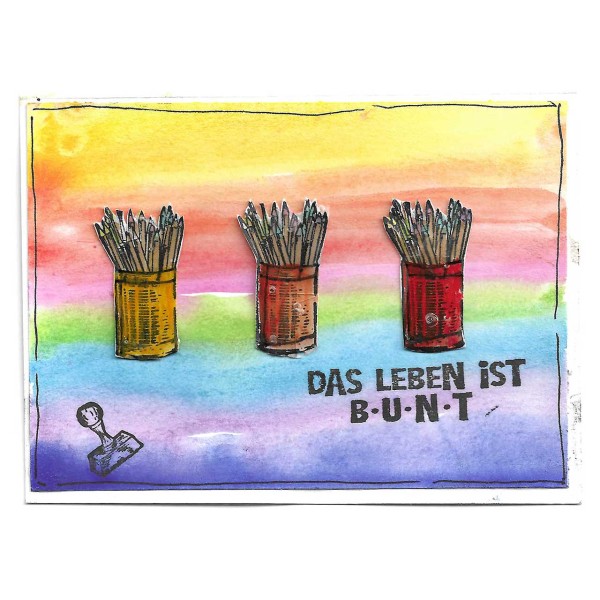 Stempeln ist bunt gestaltet von Anne aus Duisburg