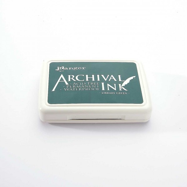 Ranger Archival Ink Stempelkissen - Library Green · Dunkelgrün