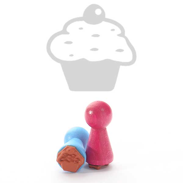Motivstempel Titel: Ministempel Cupcake