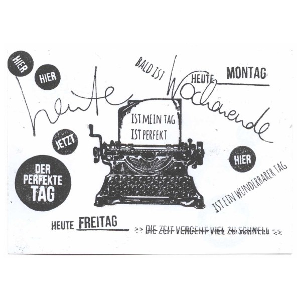 Die Schreibmaschine gestaltet von Martina aus Hockenheim
