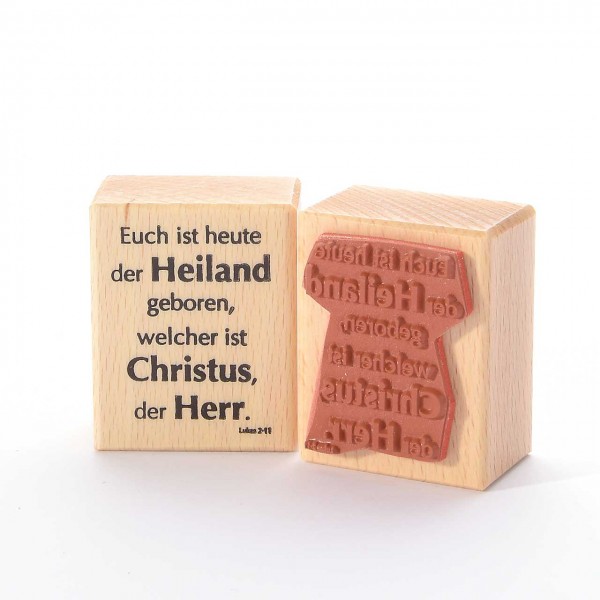 Motivstempel Titel: Euch ist heute der Heiland geboren