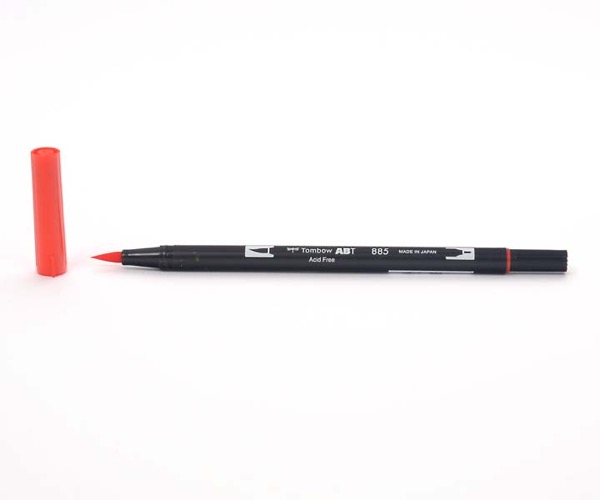 Tombow Dual Brush Pen - Warm Red - Warmes Rot