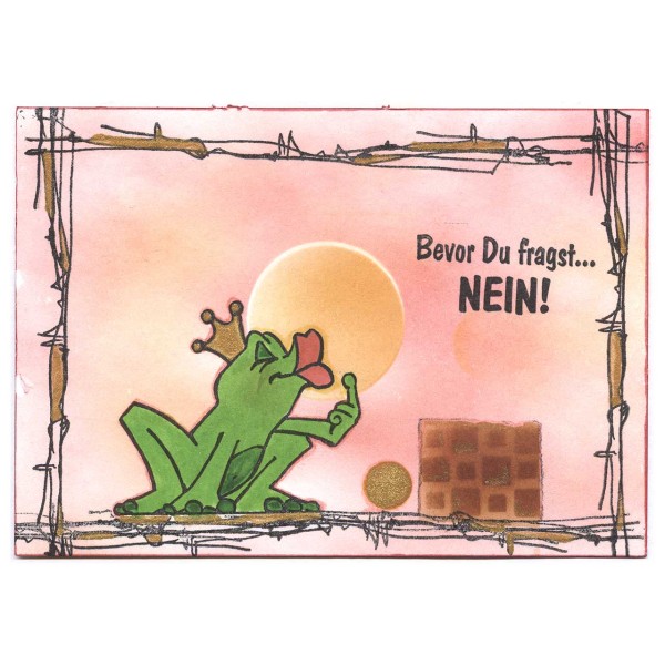 Sei kein Frosch gestaltet von Barbara aus Mülheim/Ruhr