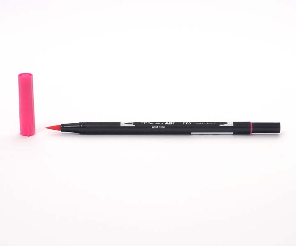 Tombow Dual Brush Pen - Rhodamine Red - Rhodamine Rot