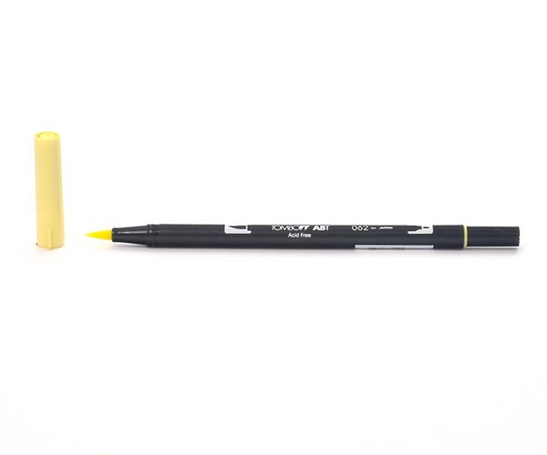 Tombow Dual Brush Pen - Pale Yellow - Blass Gelb