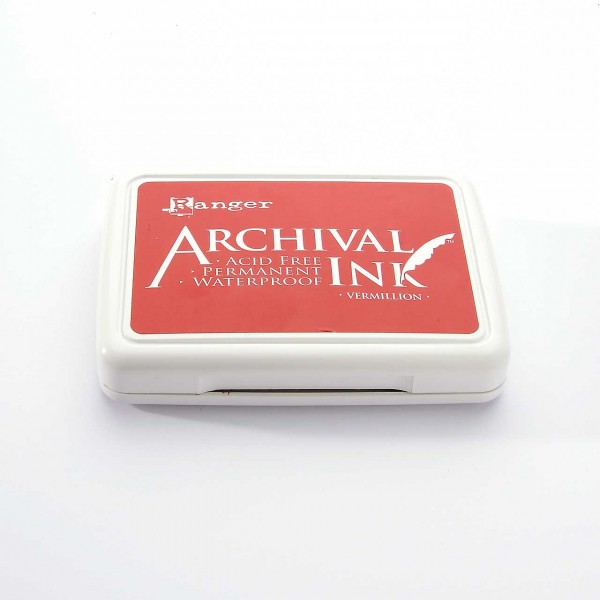 Ranger Archival Ink Stempelkissen - Vermillion · Zinnoberrot