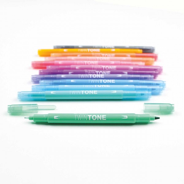 Tombow TwinTone · Pastel · Fasermaler mit zwei Spitzen