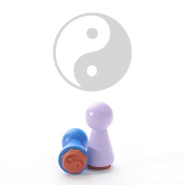 Motivstempel Titel: Ministempel · Ying Yang