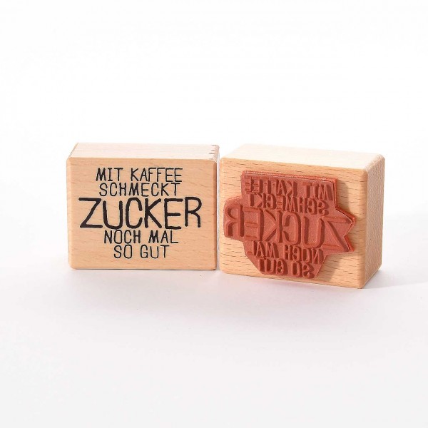 Motivstempel Titel: Zucker schmeckt ...