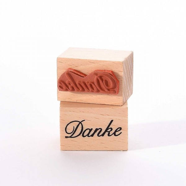 Motivstempel Titel: Danke (schreibschrift)