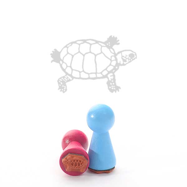 Motivstempel Titel: Ministempel Schildkröte