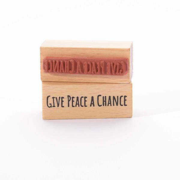 Motivstempel Titel: Give Peace a Chance