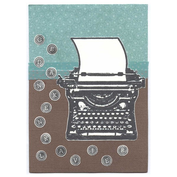 Die Schreibmaschine gestaltet von Eva aus Hördt