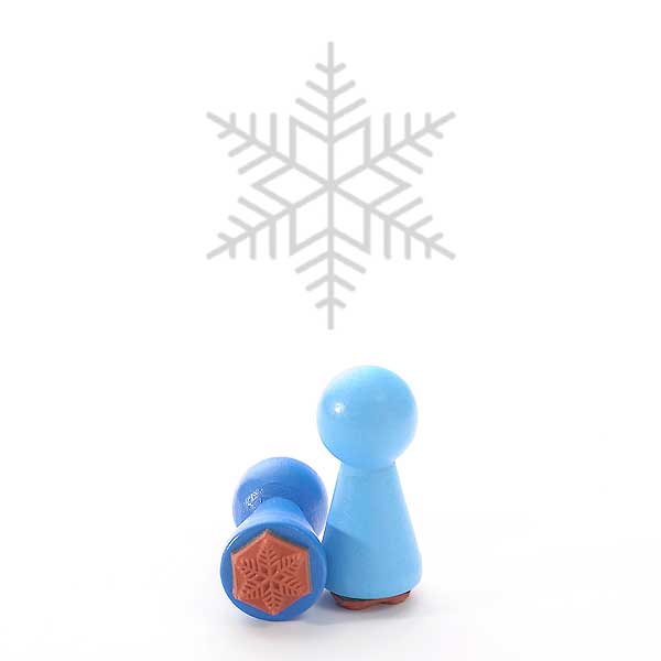 Motivstempel Titel: Ministempel · Schneeflocke