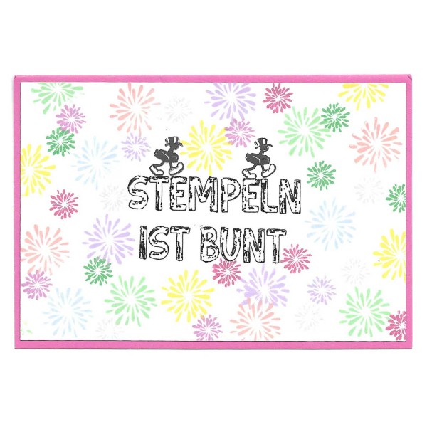 Stempeln ist bunt gestaltet von Iris aus Bönen