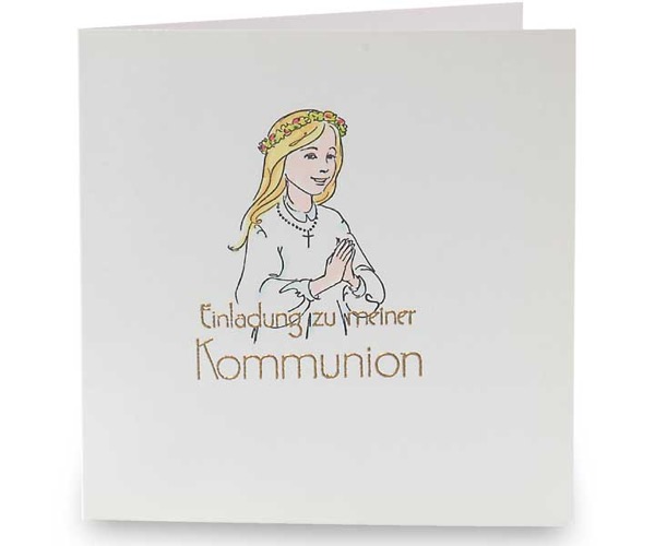 Einladung zu meiner Kommunion