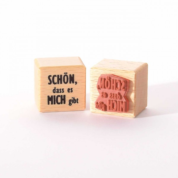 Motivstempel Titel: Schön, dass es mich gibt